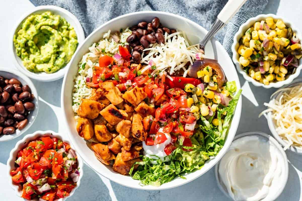 Meal Prep & Family Favorite: Customizable Honey Chicken Burrito Bowls